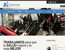 Tablet Screenshot of florenciaclub.com